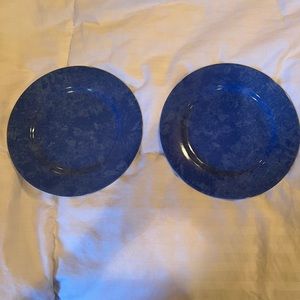 2 Philippe Deshoulieres Limoges small plates - Aquarius blue EUC